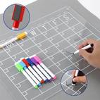 acrylic magnetic monthly and weekly calendar for fridge 2 set clear magnetic dry erase board calendar for fridge reusable planner whiteboard calendar includes 8 markers 8 colors