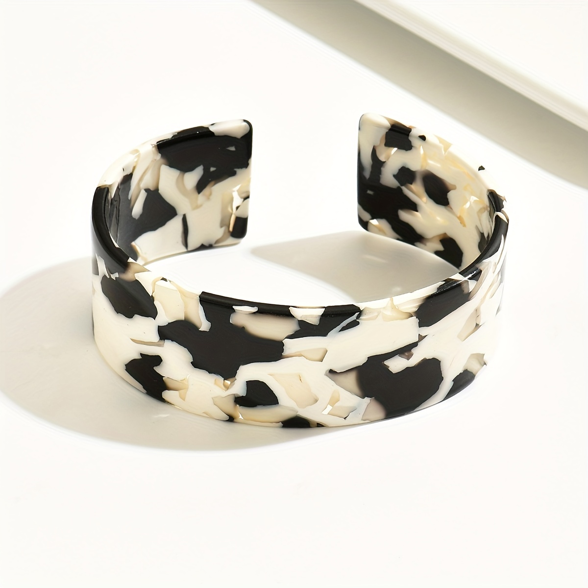 A Easy Multicolored Acrylic Open Bangle For Women