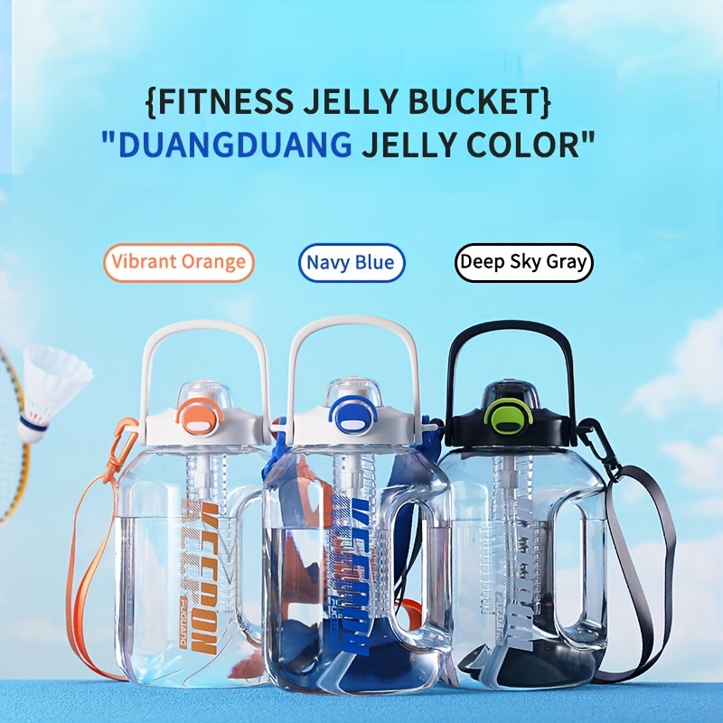 1000ml Water Bottle Outdoor Fitness Sports Square Water Cup with Handle  Bucket Cup Large Capacity Direct Drinking Plastic Cup - AliExpress