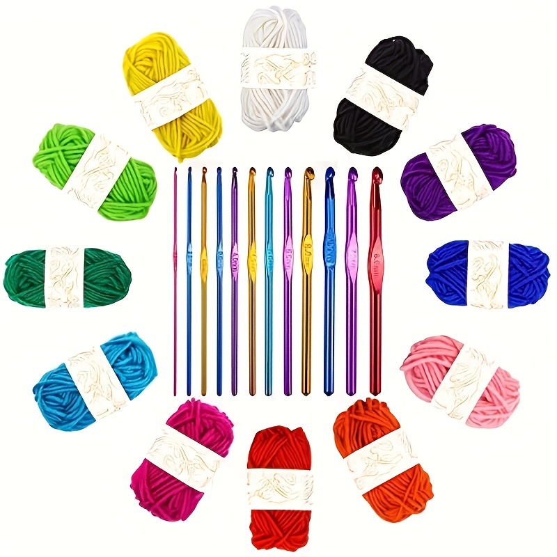 Crochet Kit Beginners Crochet Hook Set With Crochet Yarn 