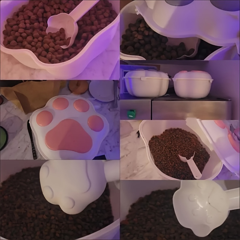 TBMax Contenedor de almacenamiento de comida para perros de 5 a 7 libras,  recipiente hermético de comida para gatos con boquilla grande mejorada