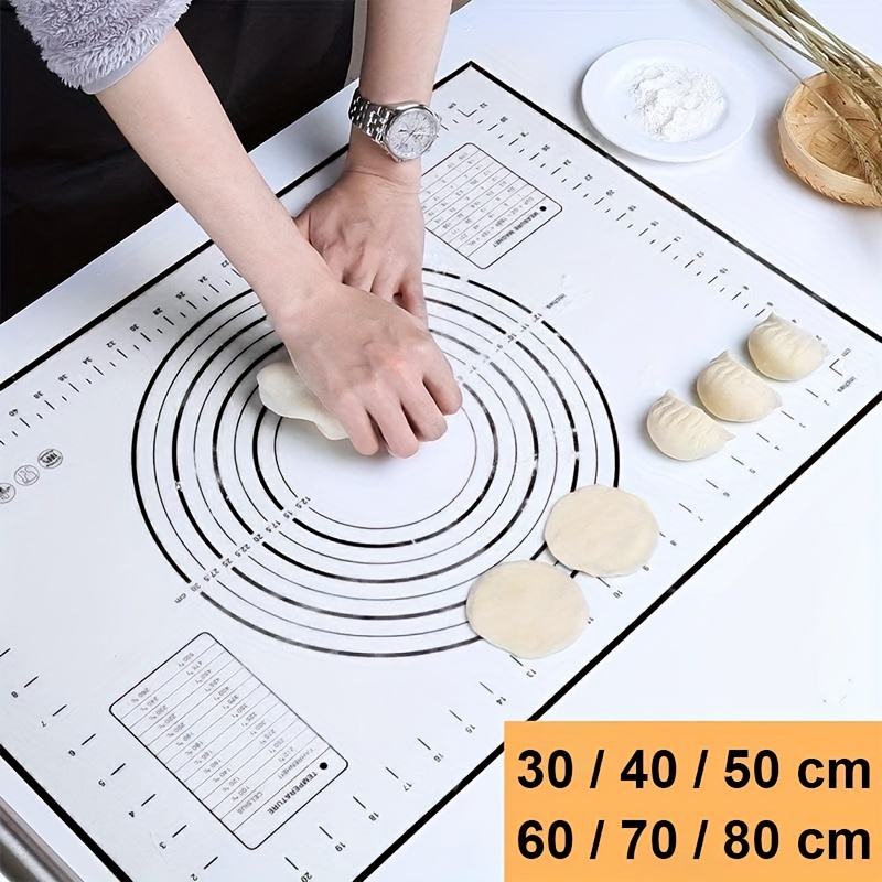 60/50/40cm Silicone Pad Baking Mat Sheet Kneading Dough Mat For