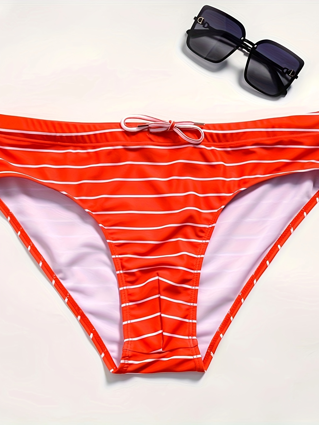 Men's Swim Briefs Striped Thong Swimsuit Shorts Pants - Temu