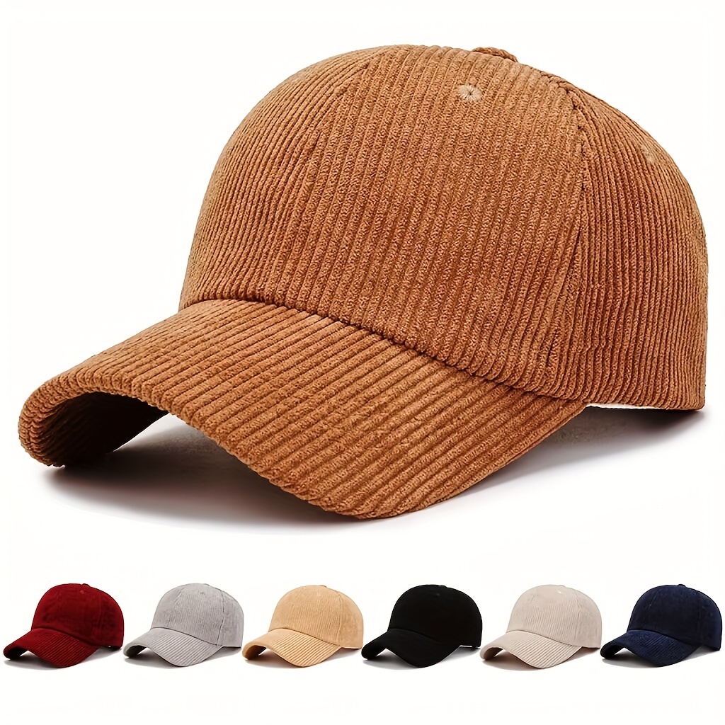 Men's Cap Hat Adjustable Strap back Red Solid RED Baseball Cap Wine Red New  Hip