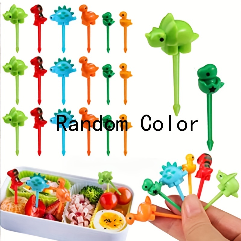 Mini Cartoon Food Picks Fruit Forks Toothpick Leaves Plastic - Temu