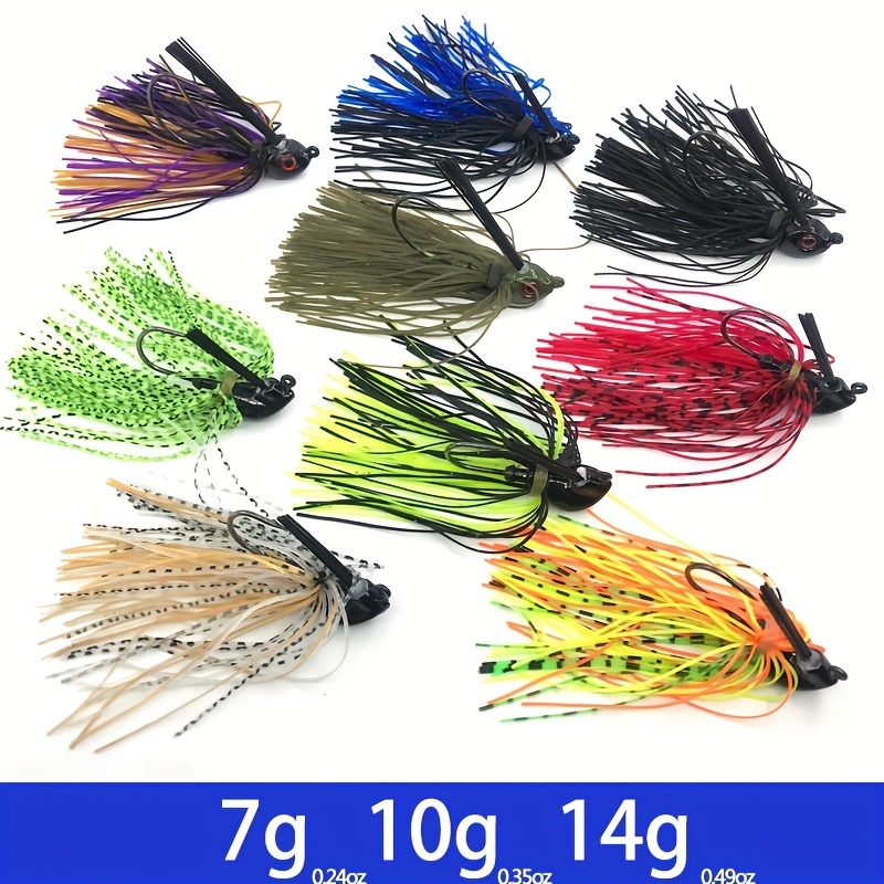 10g Bladed Jig Fishing Lure Spinner Bait Squid Lure Silicone Skirt with  Hook 10g Bladed Jig Fishing Lure Spinner Bait Squid Lure Silicone Skirt  with