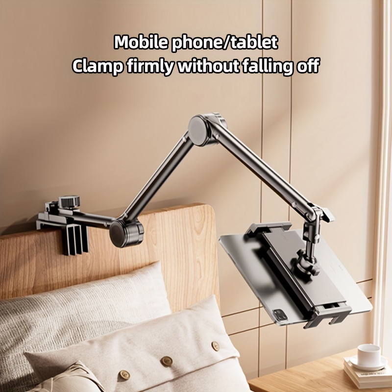 Support de téléphone portable - fixation de serre avec col de cygne pour  table, lit etc.