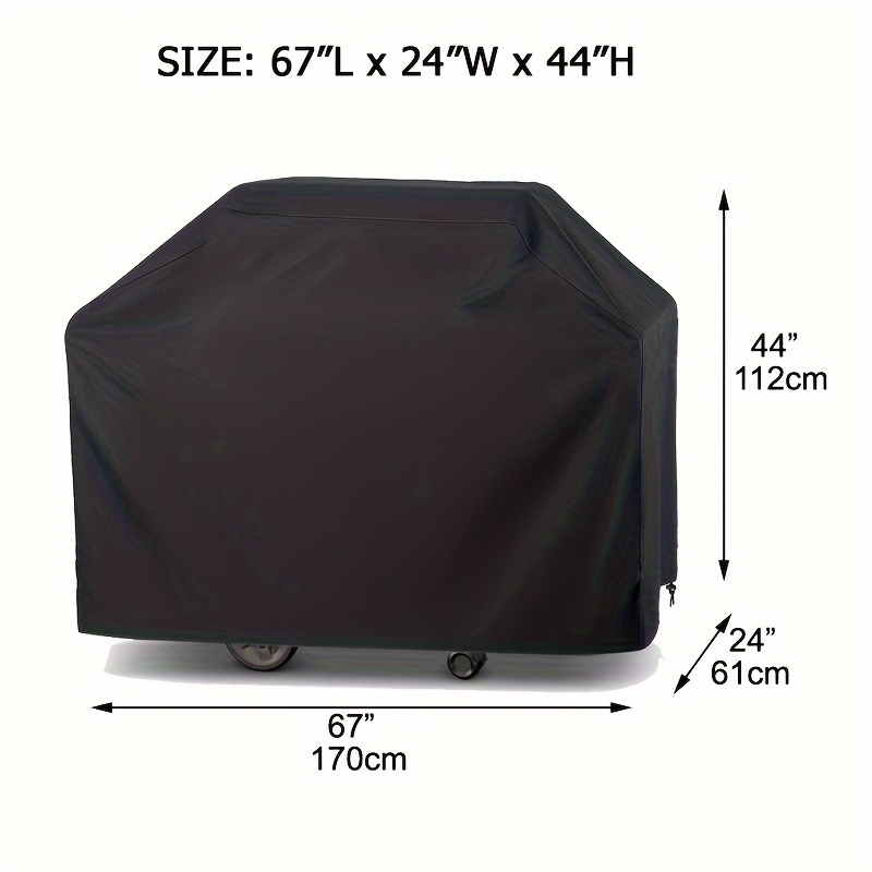 1pc Grill Cover Bbq Grill Cover Heavy Duty Bbq Gas Grill Cover For