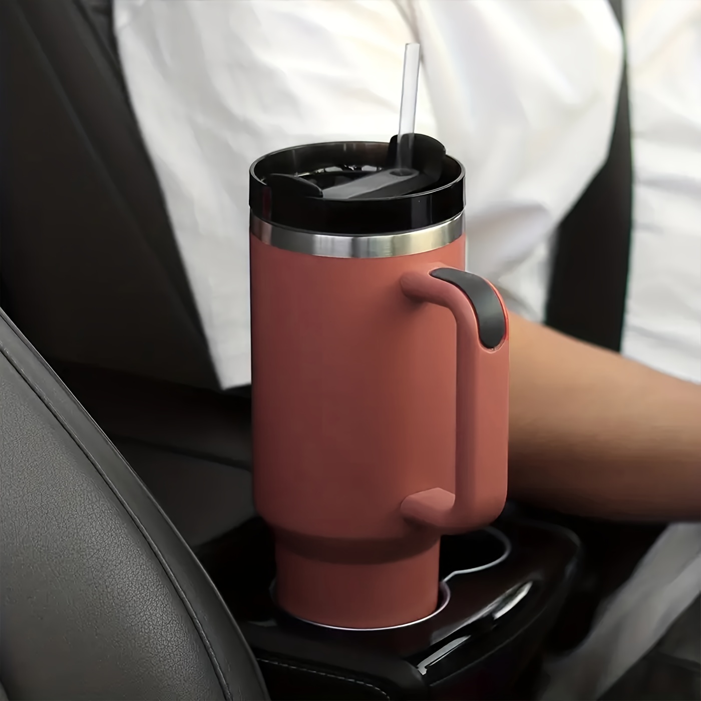 Vaso 40 Oz Mango, Taza Aislada Tapa Pajita, Termo Café Acero Inoxidable,  Frasco Vacío Coche En Colores - Deporte Aire Libre - Temu Chile