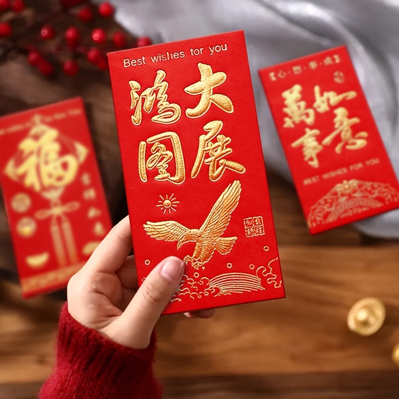 Chinese New Year Red Envelopes 36 Pcs Year of The Lunar Rabbit Red Envelope Cute Chinese Hong Bao 2023 Lucky Money Envelopes Red Pocket Gift for