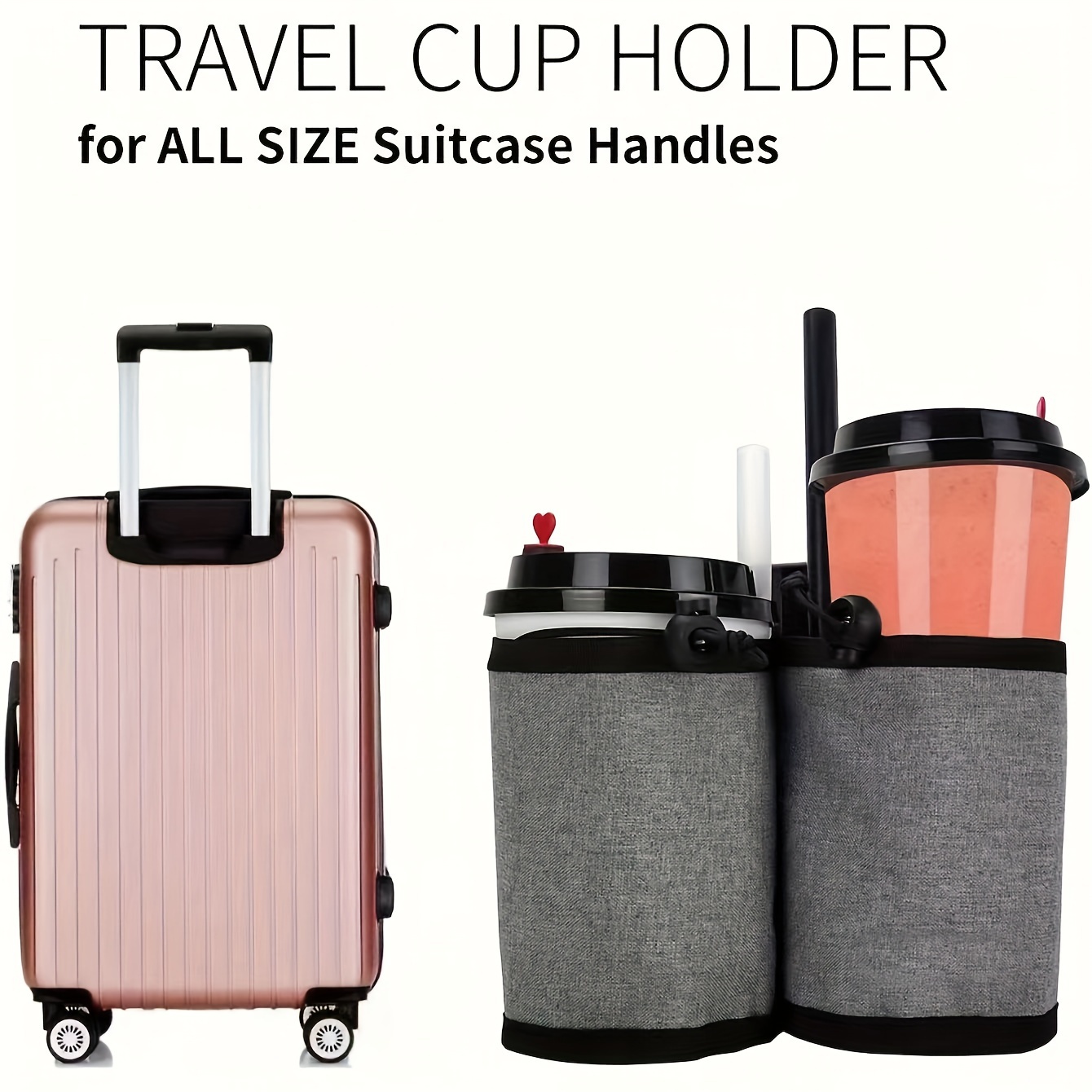 Luggage Cup Holder Portable Adjustable Water Bottle Storage - Temu  Philippines