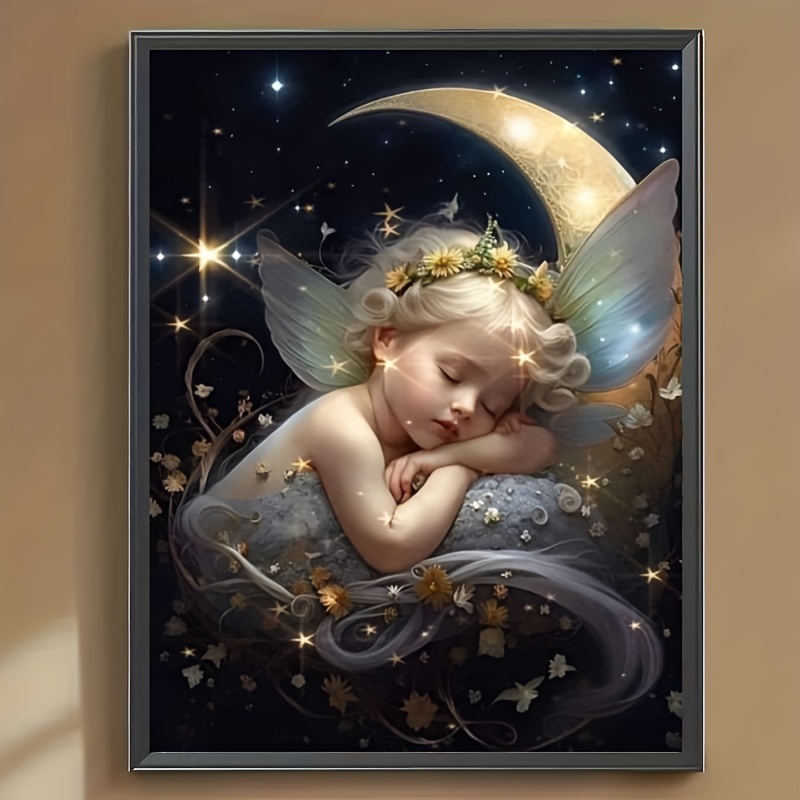 Comprar Pintura de diamante de taladro completo para decoración del hogar  del bebé, mosaico de cesta para niños, retrato bordado artesanal 5d, arte  de diamante