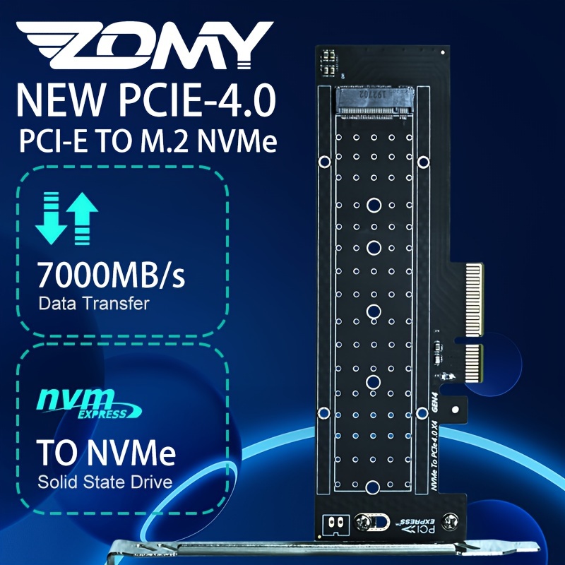 M.2 PCIE Adapter, NVMe M.2 to PCIe 4.0 X16 Adapter, 4 Bay SSD
