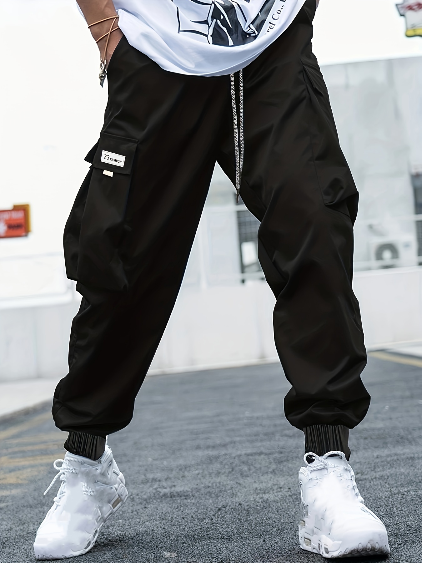 8xl Cargo Pants Men Style Pure Cotton Solid Color Hip-hop Multi-pocket Plus  Size Pants Men Sports Pants Men Casual Pants