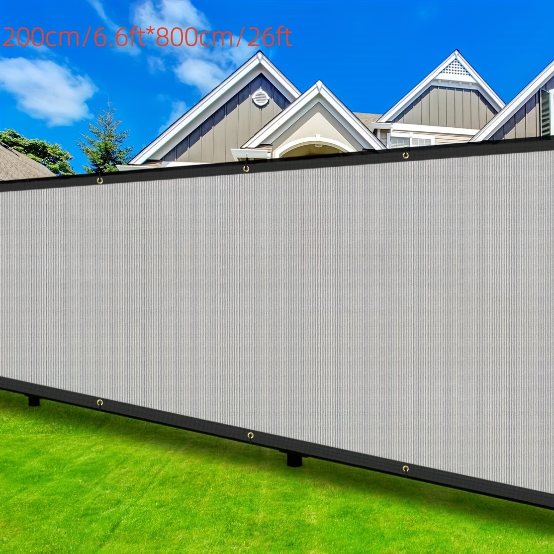 Goleray Paneles de valla de privacidad de 5 x 267 pies, cubierta exterior  de cercado de 150 GSM, cubierta temporal de valla temporal para jardín