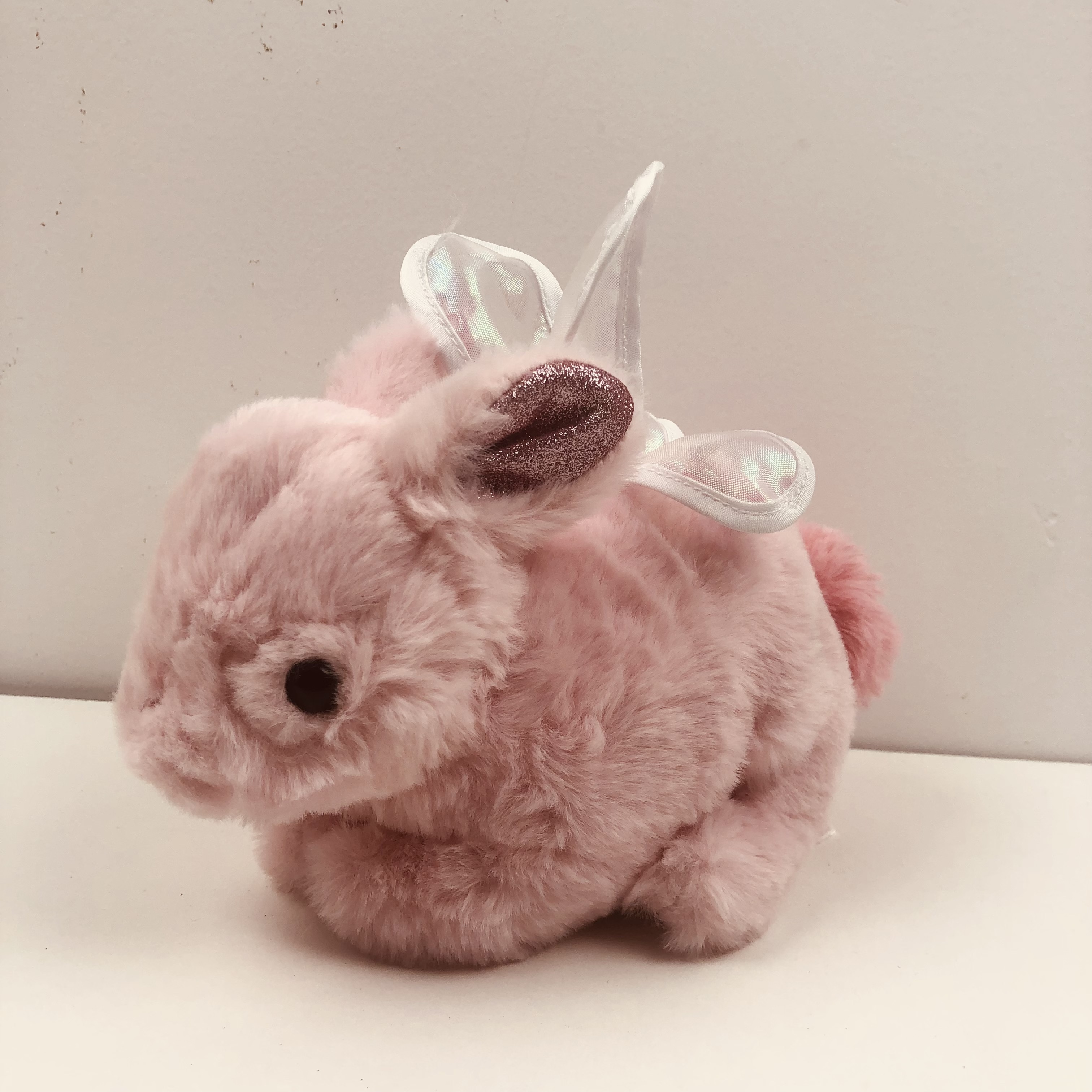 Peluche de conejo blanco, peluche de conejo de 12 pulgadas, conejo de  peluche súper esponjoso con orejas largas, lindo conejito de peluche regalo  para