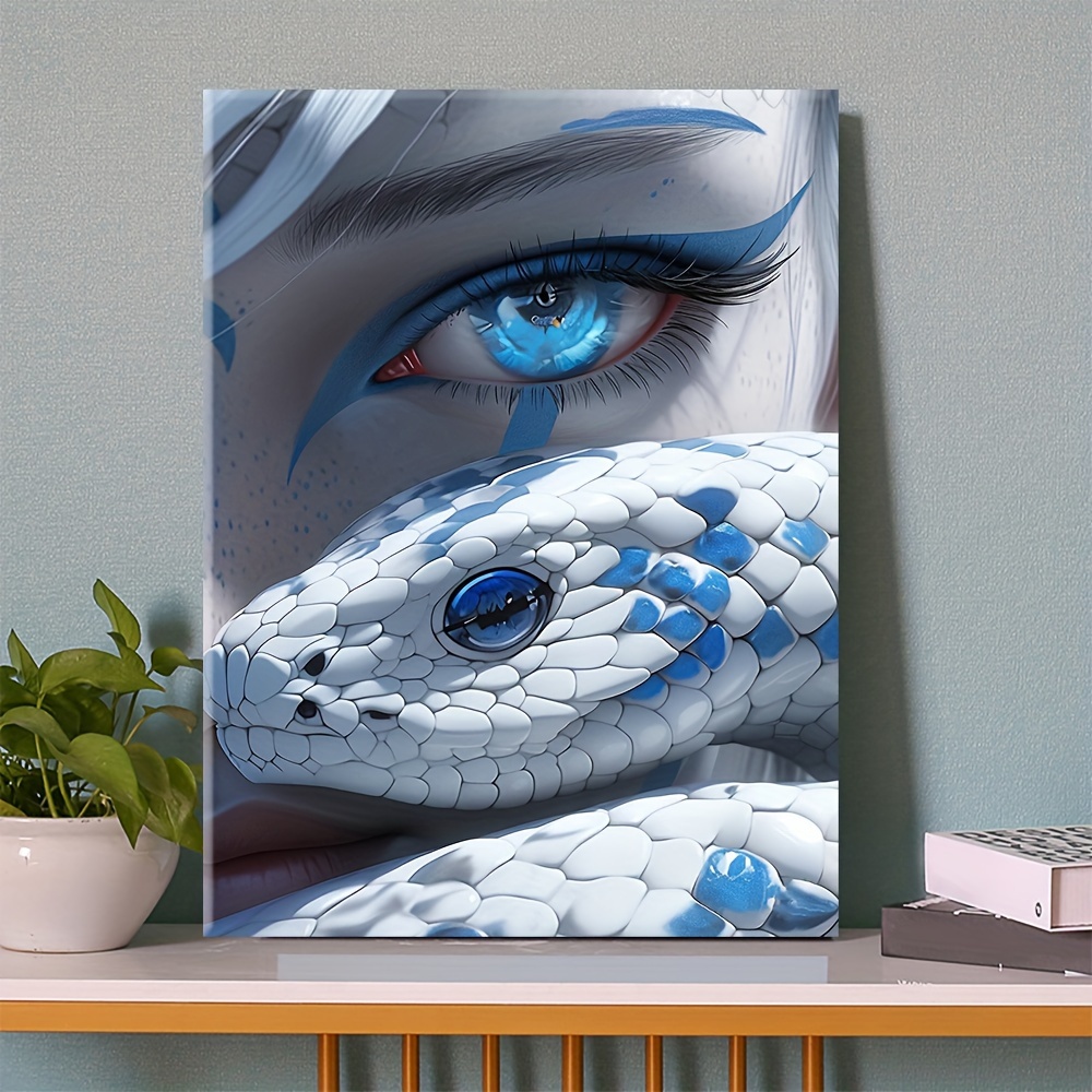 

1pc 11.8x15.7 Inches 5d Diy Diamond Painting For Snake Goddess, Suitable For Living Room Bedroom Study, Full Artificial Diamond Painting, Embroidery Kits, Handmade Home Decor