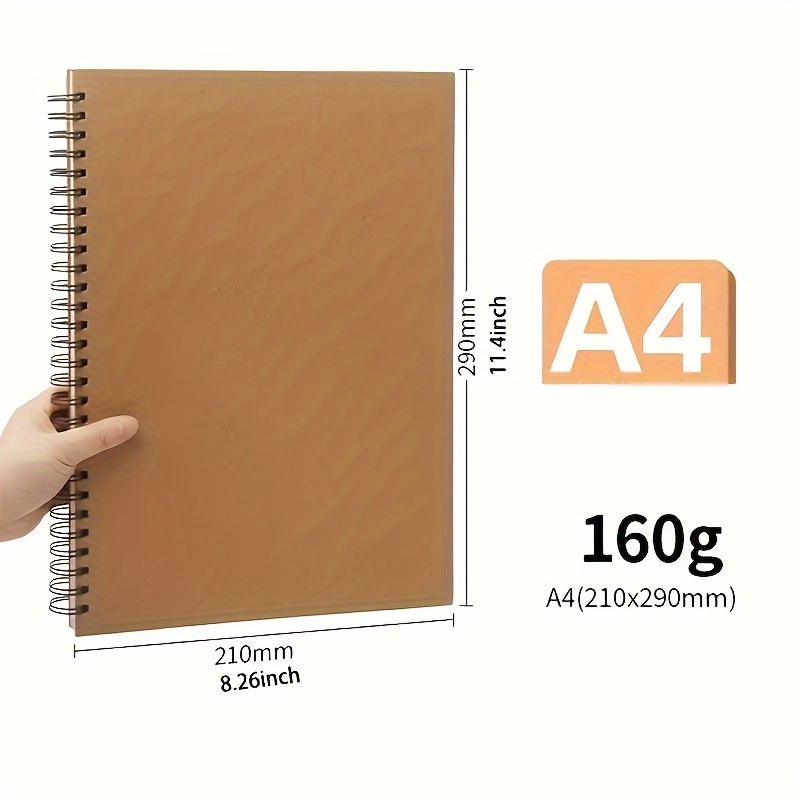 Marie's Sketch Book,Heavyweight,30 Sheets,160gsm,Sketch Pads For Drawing  Spiral-Bound With Hard Cover,Art Sketchbook Artistic Painting Writing Paper