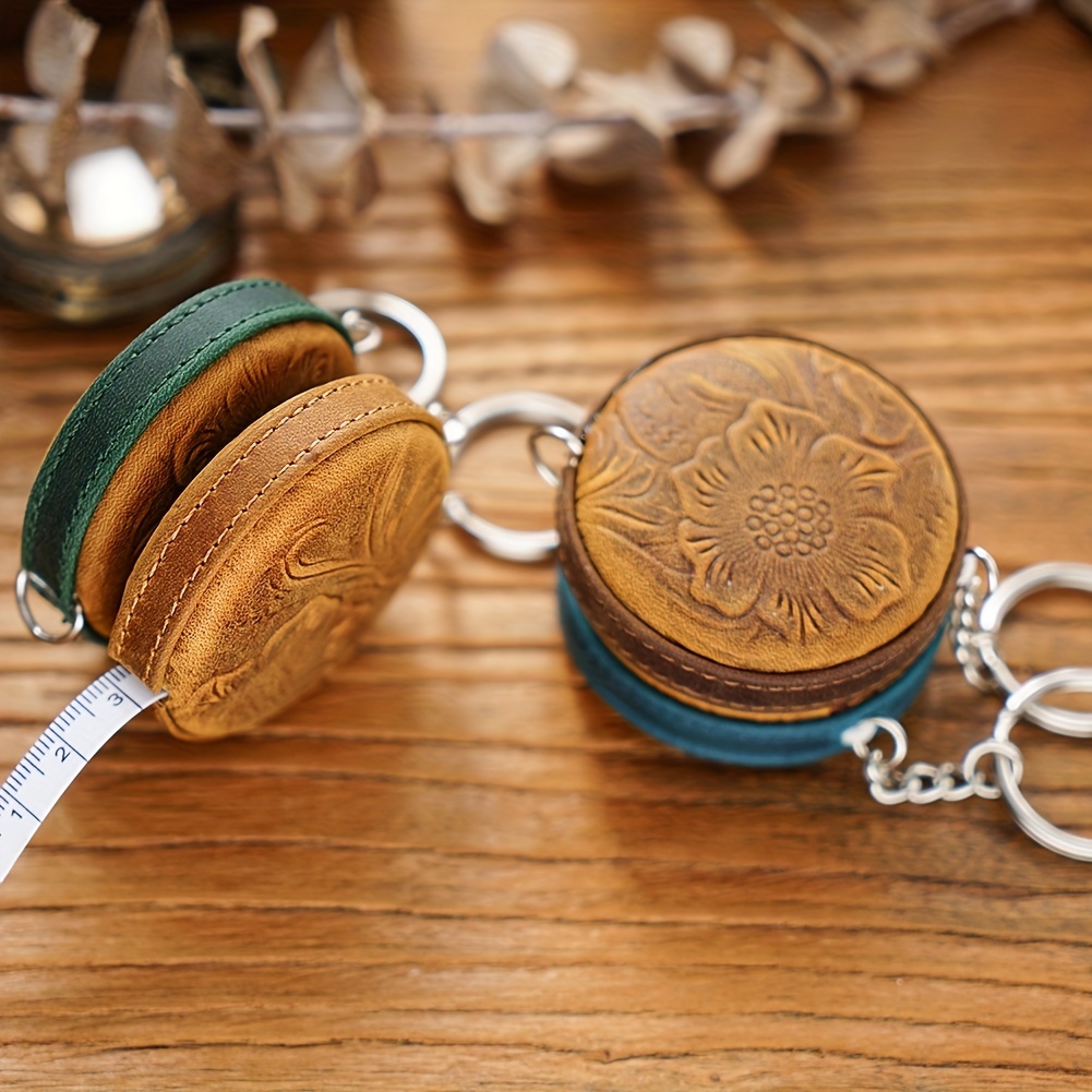 Hand-Stitched Leather Tape Measure – Monarch Knitting