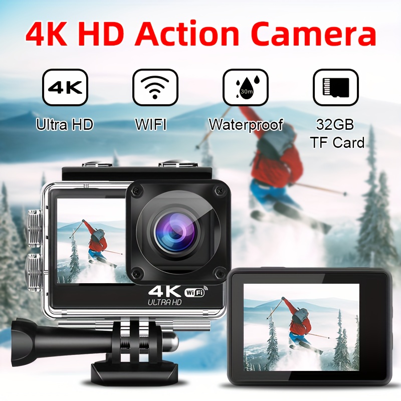 Wifi Caméra Action 4K Cam Sport Ultra HD Photo Image Vidéo