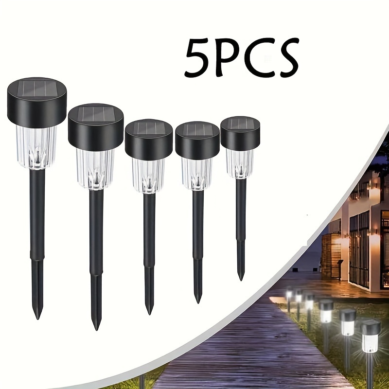 

5pcs Outdoor Led Solar Pathway Lights, Solar Lawn Light Scenic Area Decoration For Pathway, Lawn, Patio, Yard, Path, Walkway Decoration
