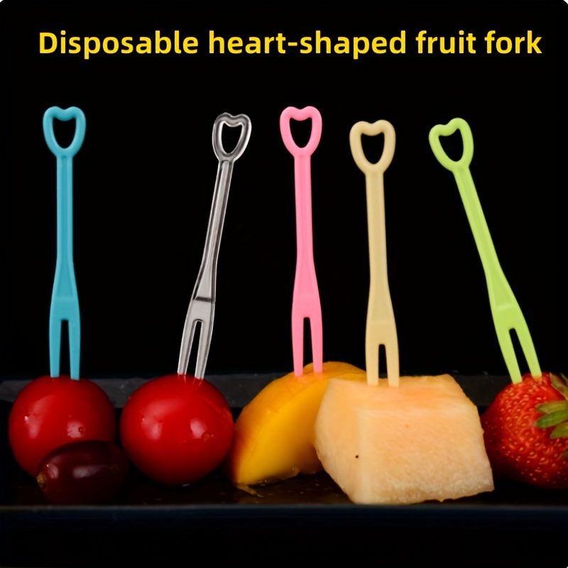 heart food picks forks for Bento Box Lunch Box by Kawaii