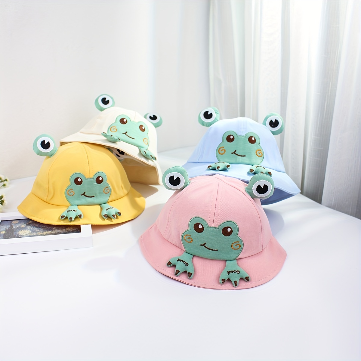 Cute Ear Basin Hat Sunscreen Bucket Hat Outdoor Beach Baby - Temu