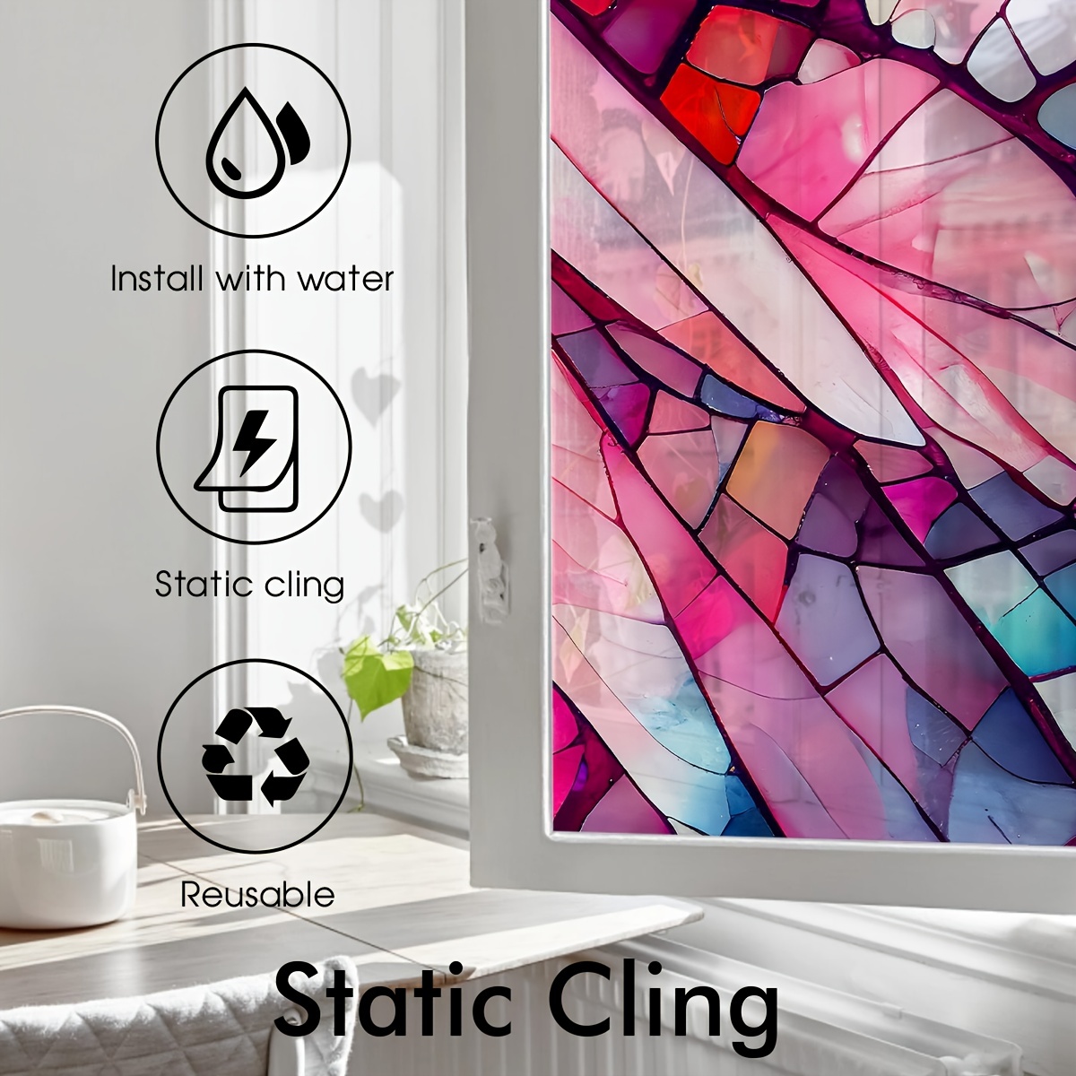 Printed Electrostatic Window Stickers - Semi Transparent