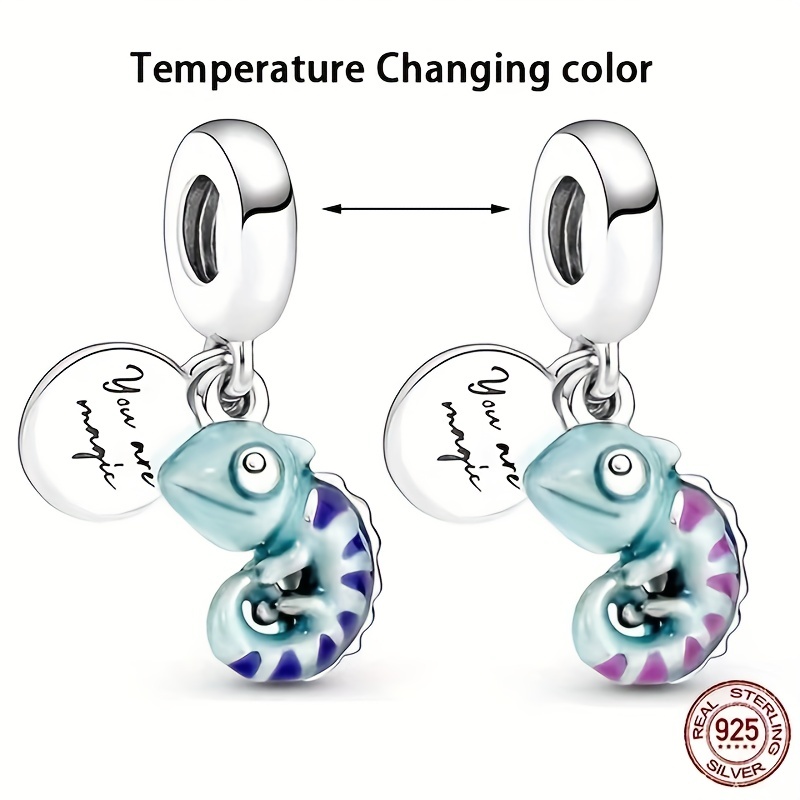 Chameleon Charm Beads Pendant for DIY Bracelet Jewelry