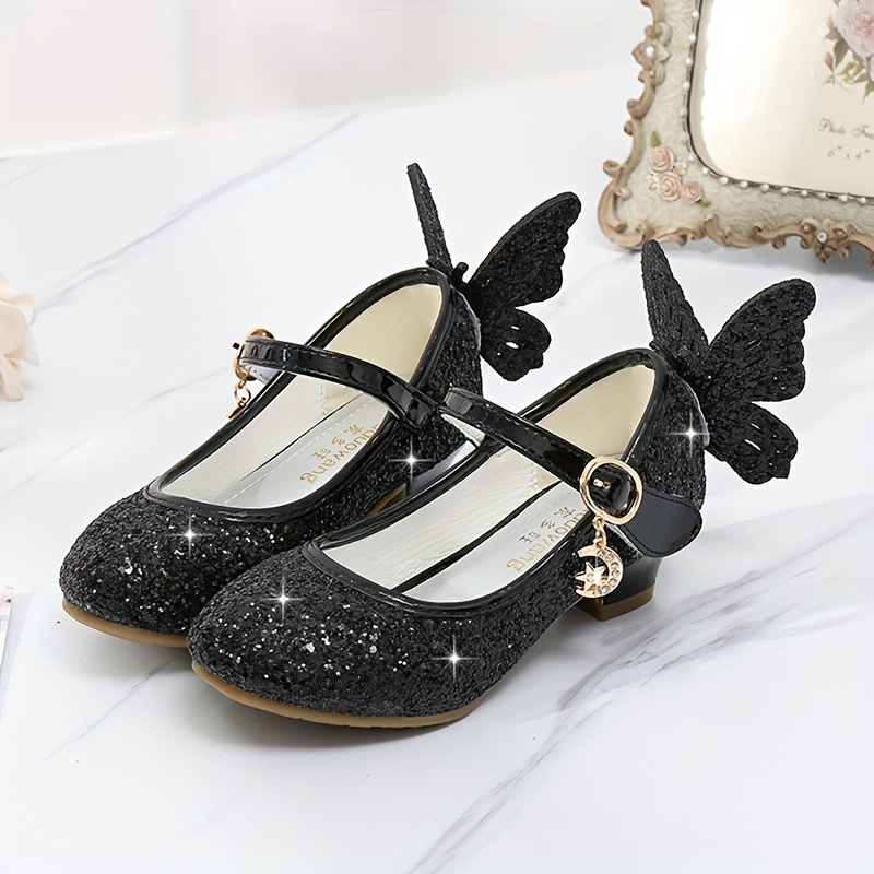 Zapatos Princesa Niñas Decoración Lazo Perlas Brillantes - Temu