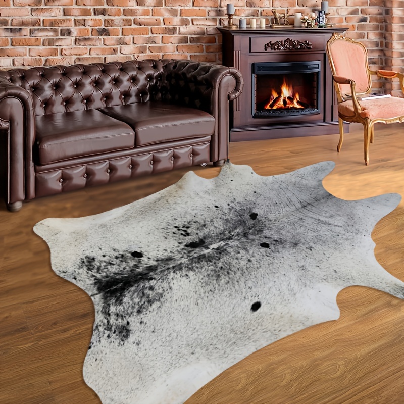 Cowhide Carpet Cow Print Rug American Style for Bedroom Living Room Cute  Animal Printed Carpet Faux Cowhide Rugs for Home Decor - AliExpress