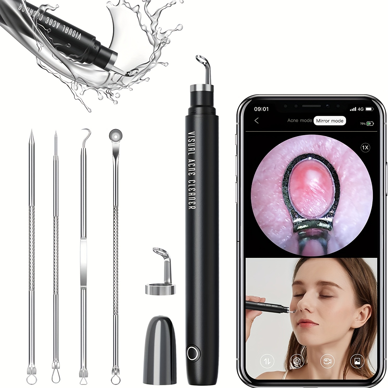 Blackhead Extractor Tool for IPhone IPad Android Smart Phones
