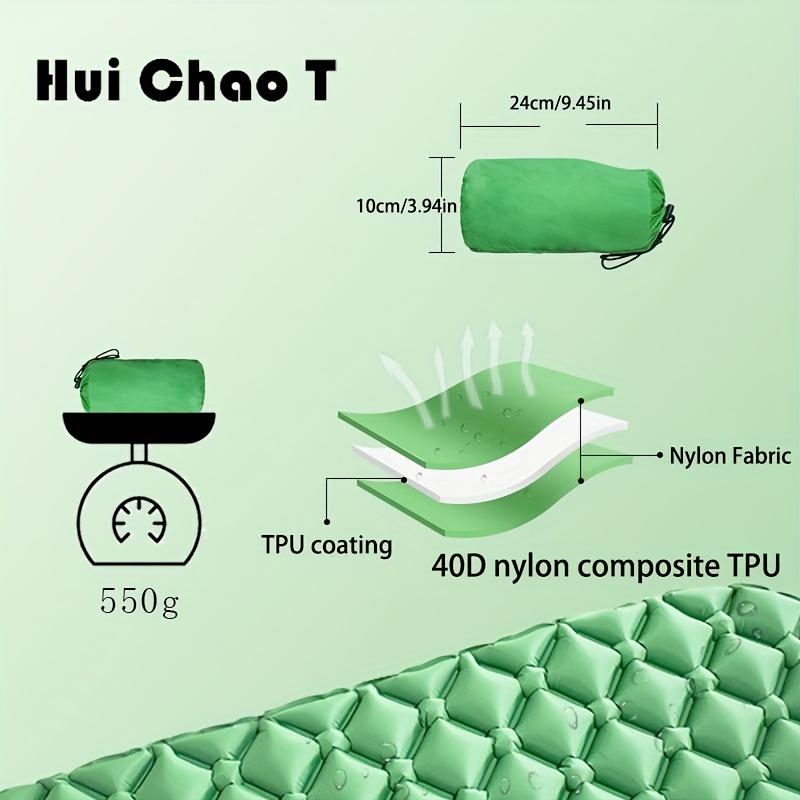 TPU Material Inflatable Sleeping Mat for Outdoor Camping