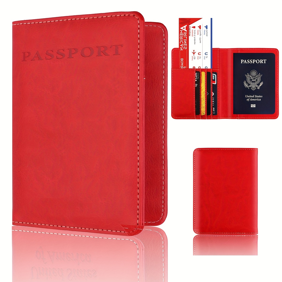 New Passport Holder Passport Wallet Rfid Blocking For Men And Women Designer  Passport Cover - Temu United Arab Emirates