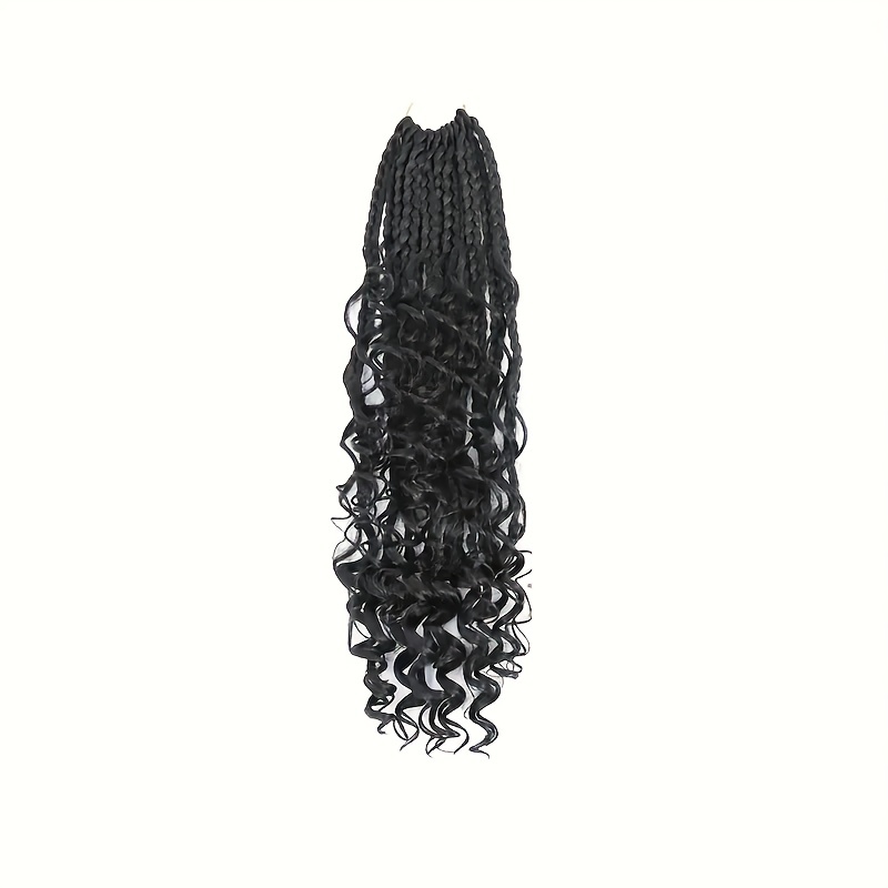 Box Braids Goddess Box Braids Crochet Hair Pre Looped Boho - Temu