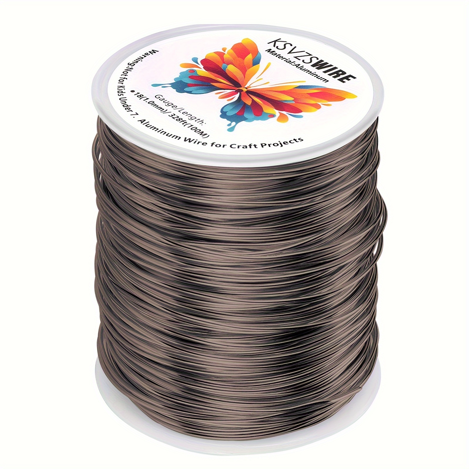  18 Gauge Aluminum Craft Wire Jewelry Making, 328 FT Metal Wire  Armature Bendable Wire for Bonsai Trees, Sculpting, DIY Crafts Beading  Floral (Silver, 1 mm Thickness)