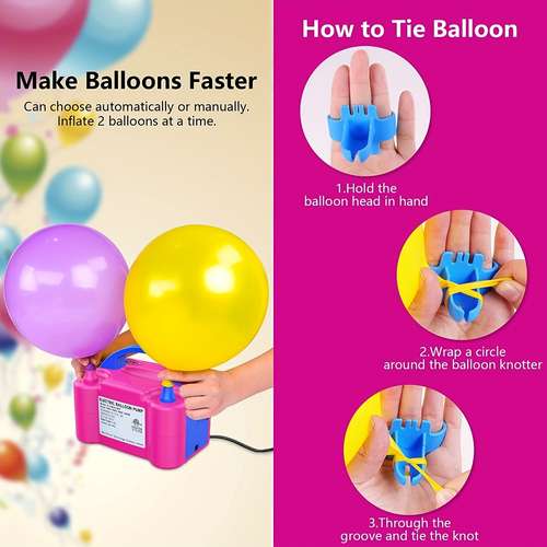 1pc balloon inflatable electric air pump birthday party supplies wedding supplies double layer balloon electric pump party supplies party stuff