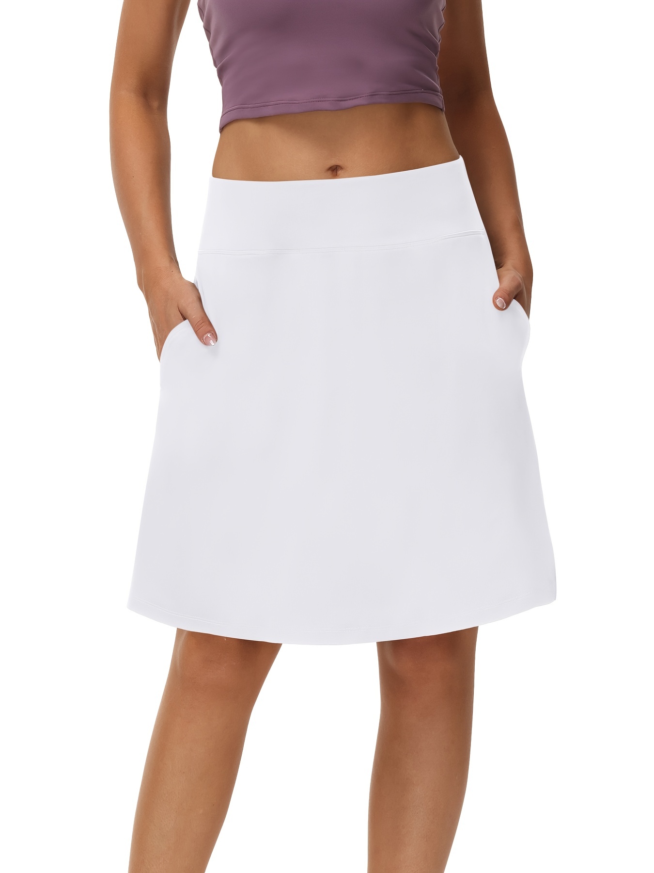 Kcocoo Womens Summer Athletic Tennis Skirt Golf Skorts For Women With  Pockets Polyester Wine S 