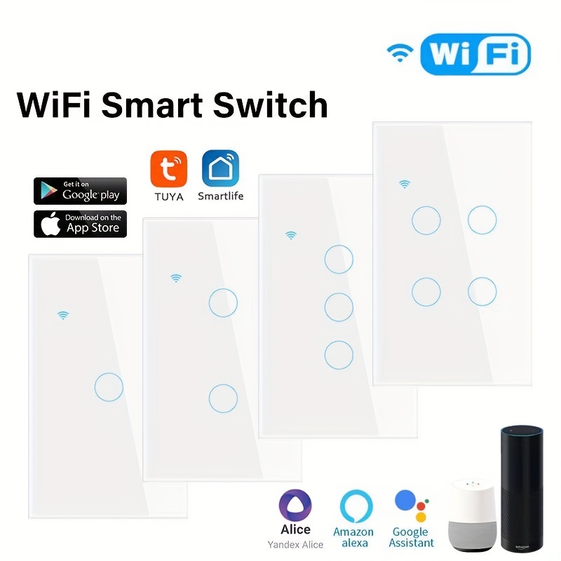 1 4way Tuya Smart Switch Requires Neutral Wire And Zero fire - Temu