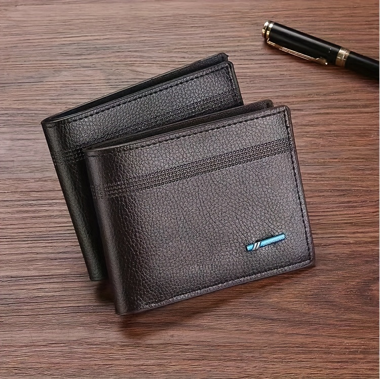 Men's Wallet Short Large Capacity Business Wallet Soft Leather