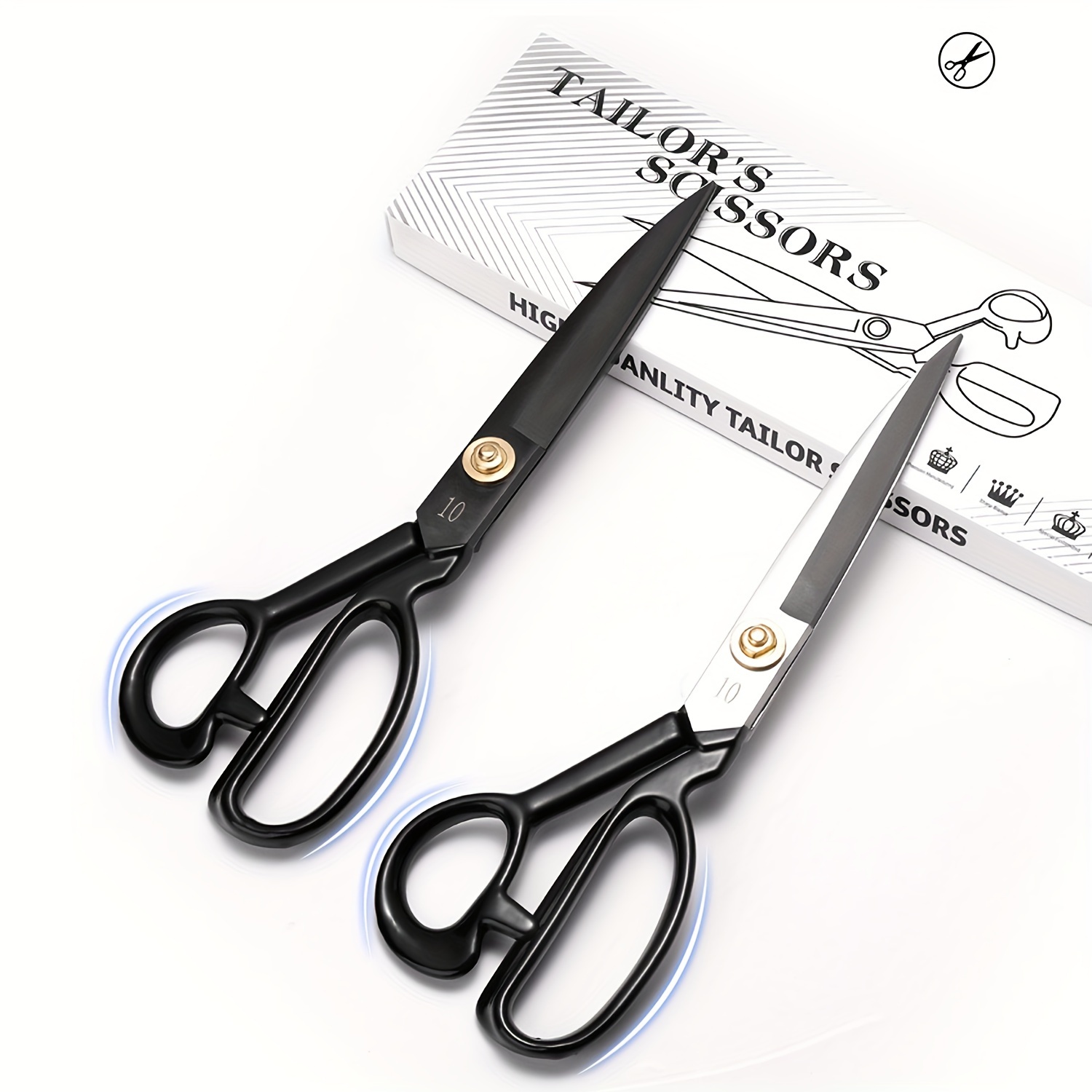 9 Inch Fabric Scissors Tailor Sewing Shears for Fabric Cutting Heavy Duty  Tailor