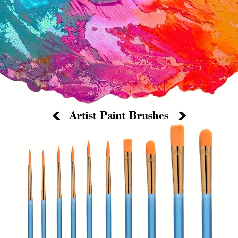 Acrylic, Oil, and Watercolor Brushes