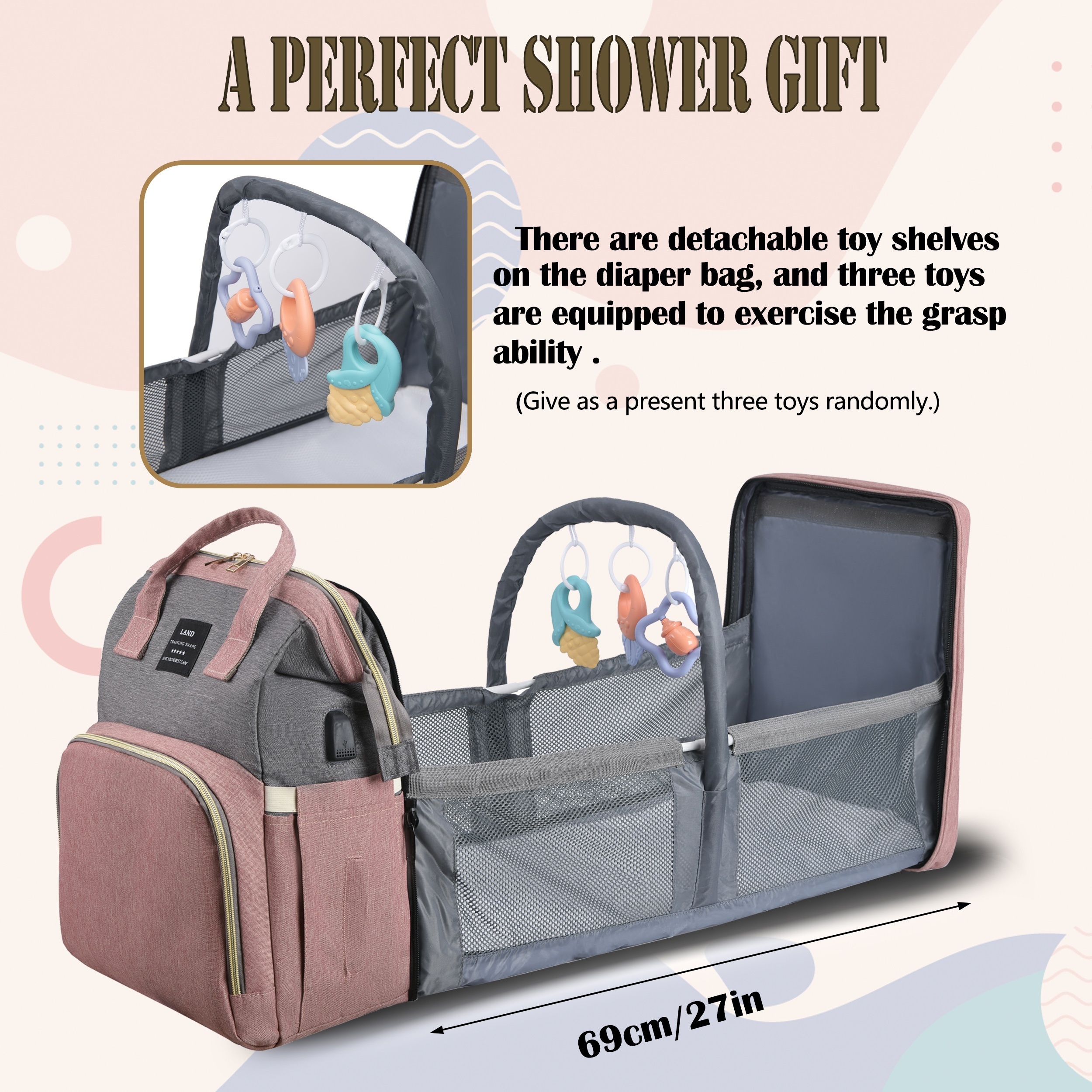 Diaper Bag Backpack, Large Travel Multifunction Waterproof Baby Nappy –  Niam Txoj Hmoo Ntuj