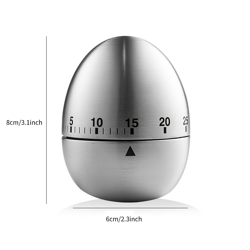 Stainless Steel Kitchen Timer Egg Timer Mechanical Reminder Countdown Kitchen Gadgets Appliances - Temu