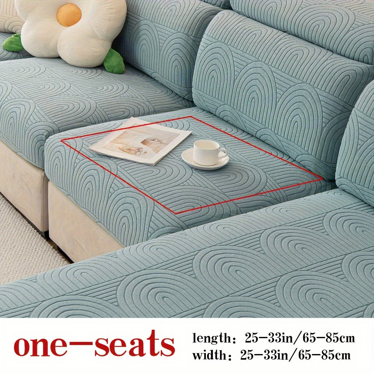 1pc Plush Universal Sofa Cushion For All Seasons, Anti-slip Sofa Pad With  Simple Modern Style, Living Room Sofa Protector Suitable For L-shaped Sofa  And 1/2/3/4 Seat Sofa