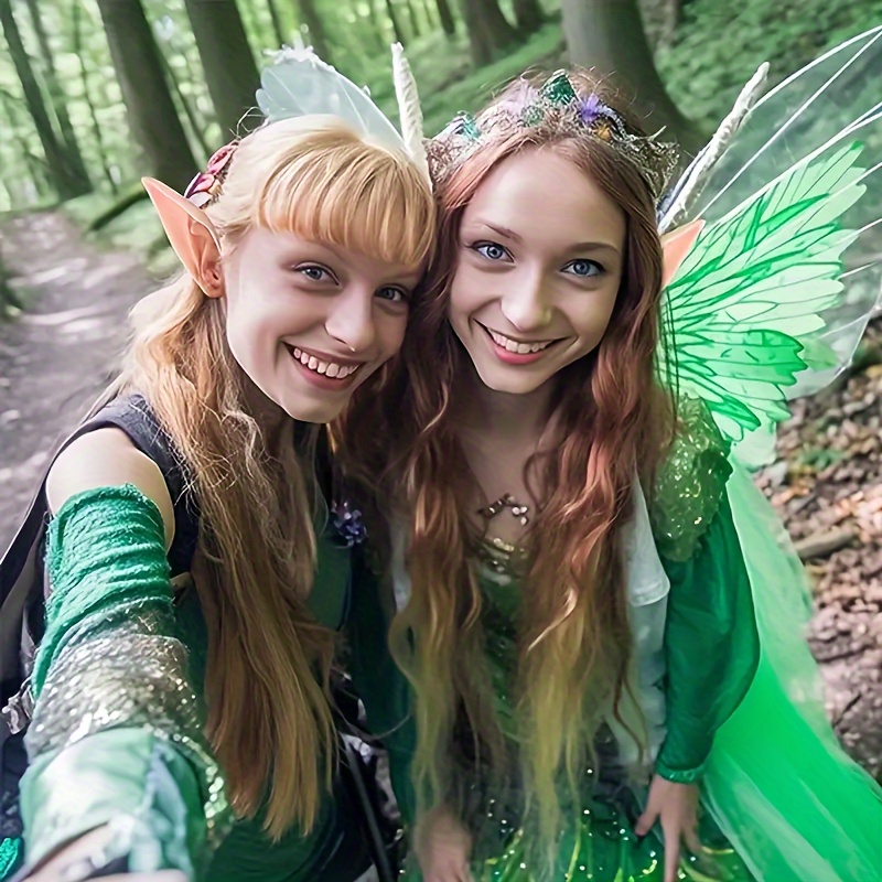 Disfraz de elfo del bosque para mujer, ropa de Cosplay de