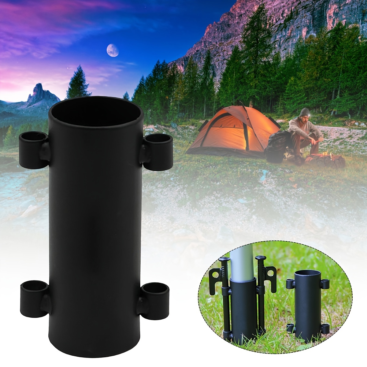 Canopy Rod Holder Windproof Outdoor Camping Awning Rod Holder for