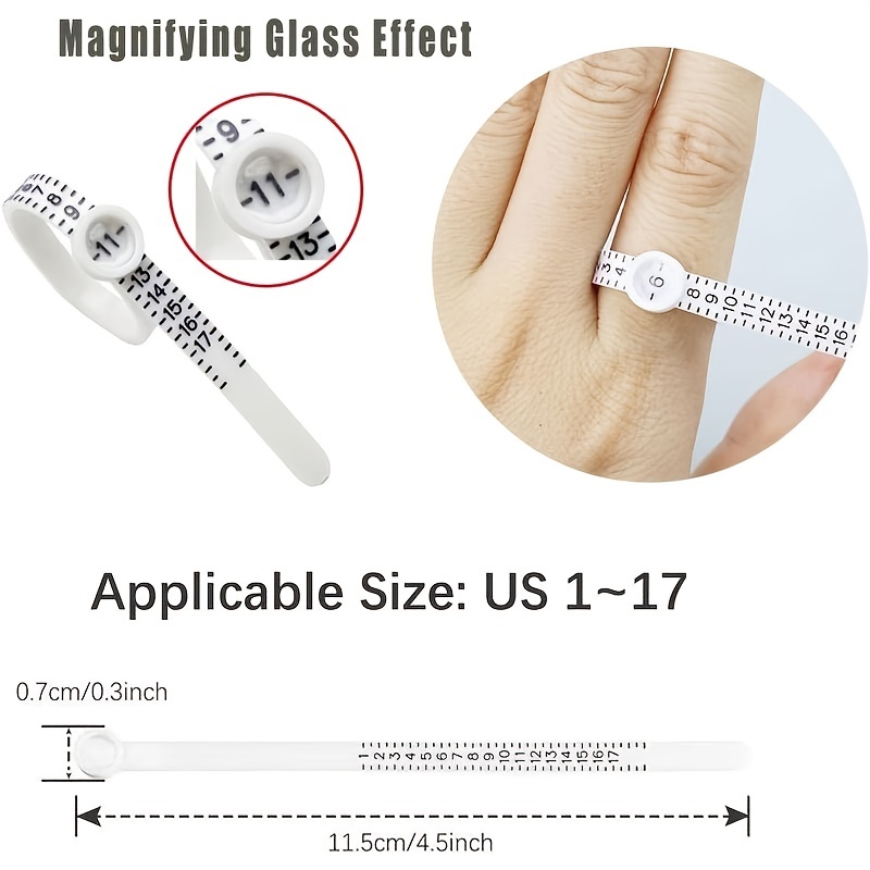 Ring Sizer Sizer Measuring Tool Reusable Finger Size - Temu