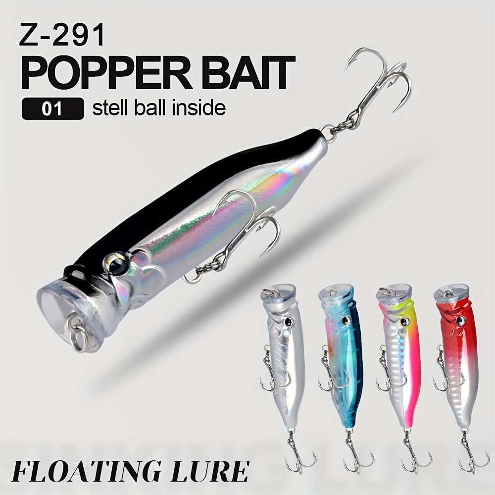 High quality Topwater Popper Fishing Lures 6# Hooks Perfect - Temu Canada