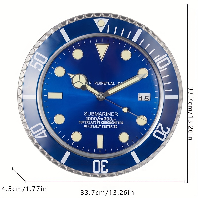 Rolex style wall on sale clock